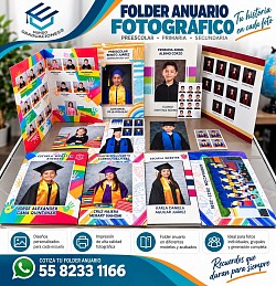 Folder anuario escolar