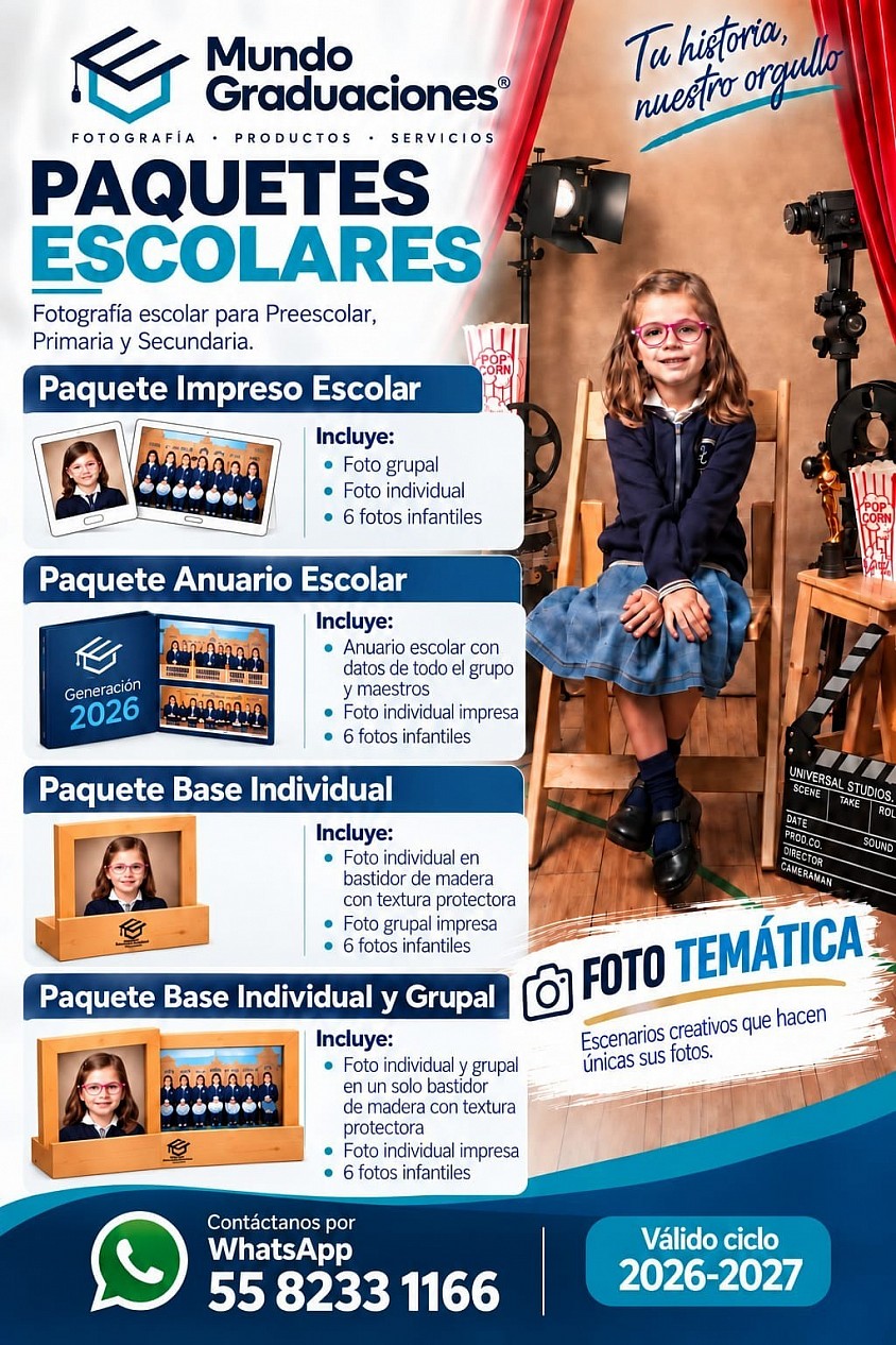 Paquetes fotograficos escolares